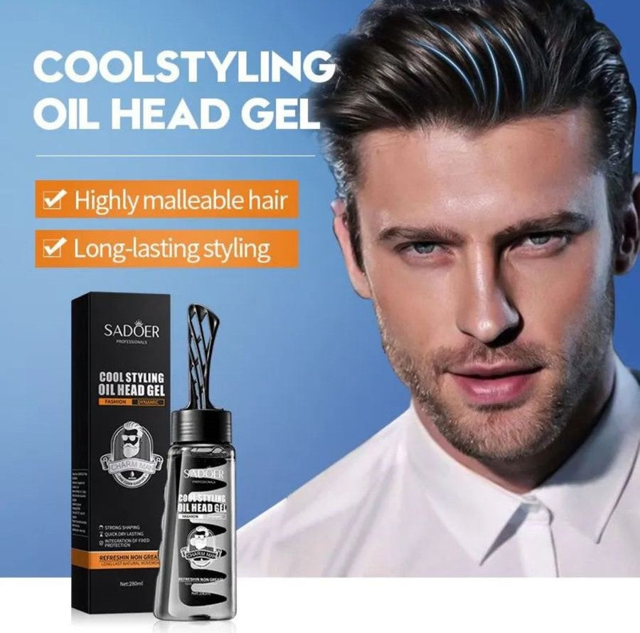 Cool styling oil head gel